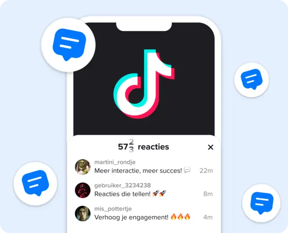 TikTok Reacties