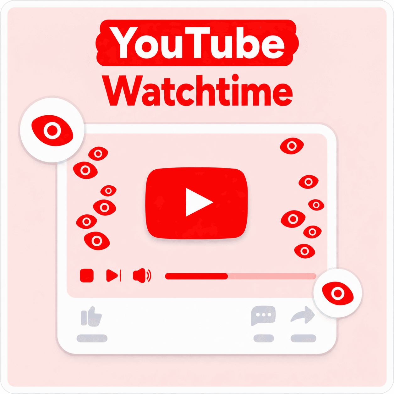 YouTube-kijktijd kopen Mockup